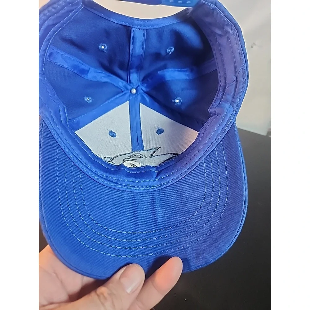 Sonic The Hedgehog Face Cap Hat Youth Kids Adjustable SnapBack Blue